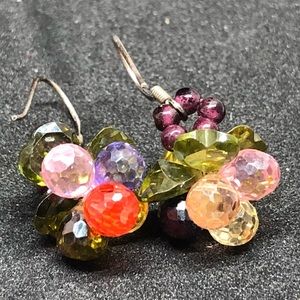 Crystal cluster earrings